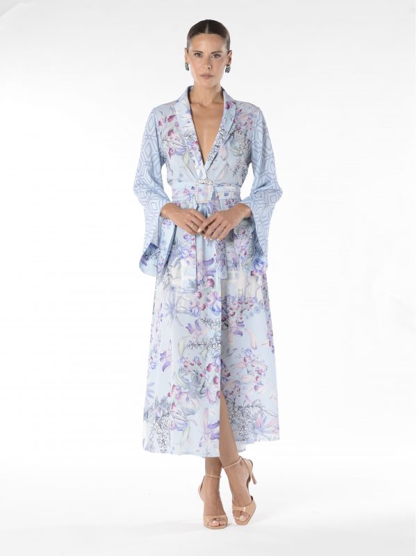 Kimono Blue Garden – MARCHÈ Collection (Edición Limitada)