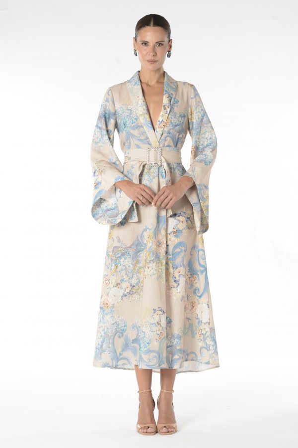 Kimono Floral Lino – MARCHÉ COLLECTION (Edición Limitada)