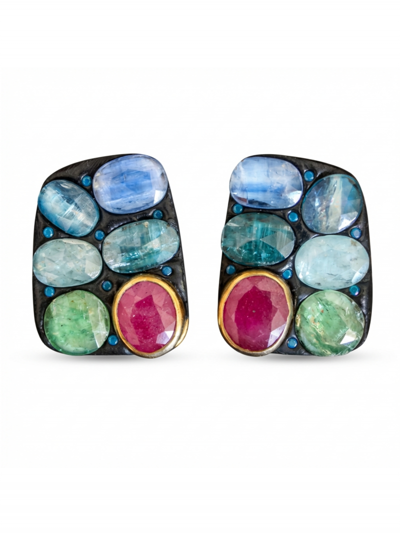 Pendientes Joyería Artesanal con Gemas Naturales