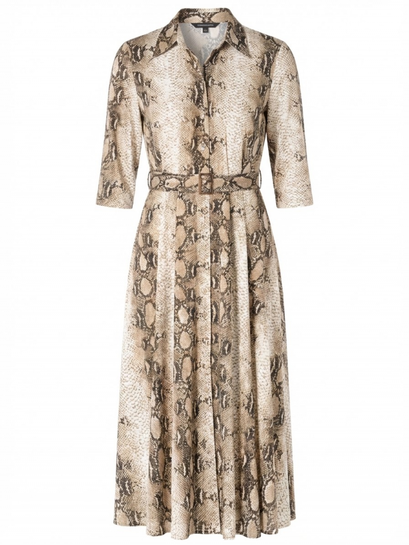 Vestido Midi Animal Print