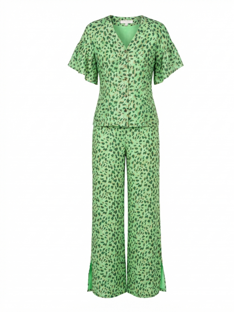 Conjunto Estampado Animal Verde